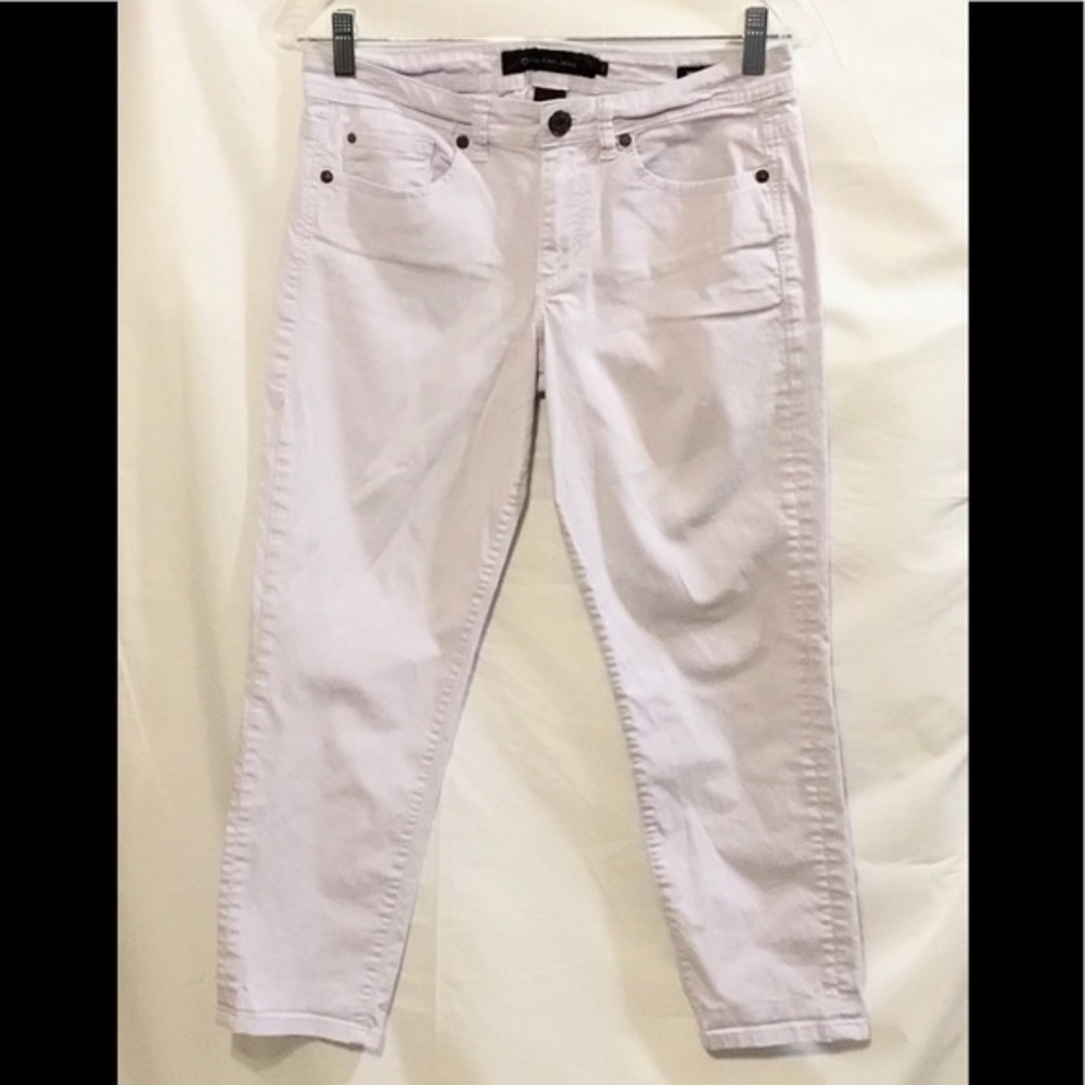Calvin Klein Jeans Off White Skinny Crop